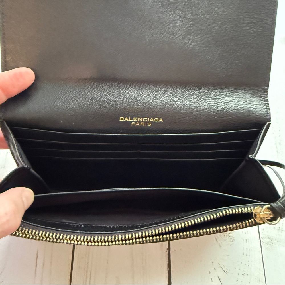 Balenciaga | Le City Long Wallet in Black Arena Storico Lambskin - Picture 6 of 13